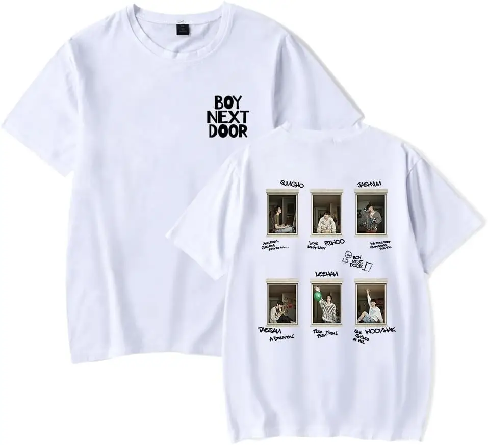 BOYNEXTDOOR Merch T-Shirt Fashion Short Sleeve Unisex Tee Top Clothes