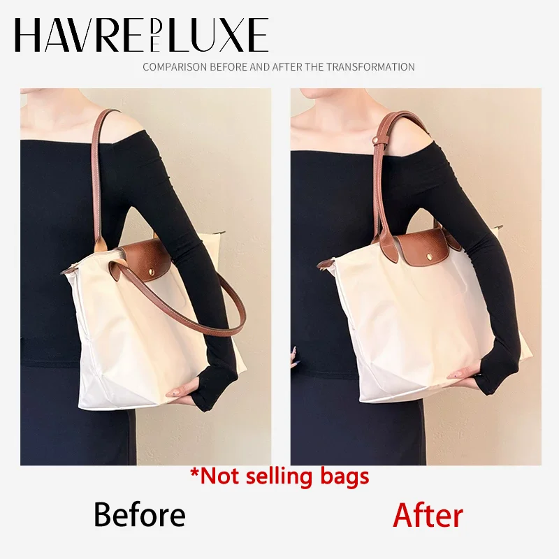 Leather Bag Shoulder Pad For Longchamp M L Long-handled Anti-slip Shoulder Strap Durable Comfortable Decoration Bag Accessories