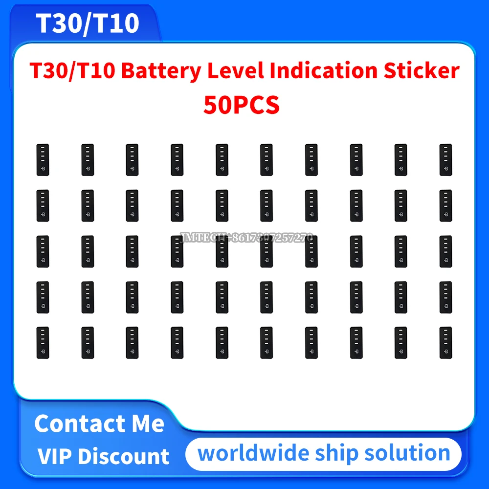 

50PCS T30/T10/T40/T20P/T50/T25 Battery Level Indication Sticker for dji Parts Repair Replace