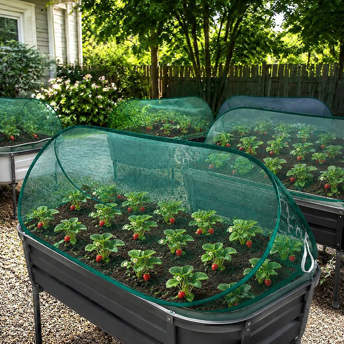 Gardening Shield Vegetable Garden Supplies Plant Protection Net Mesh Cultivation Cage Planter Cover Plants Bird Netting