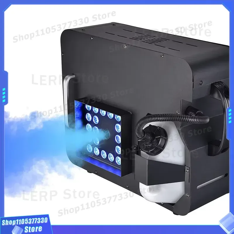 1500W Vertical Smoke Machine 3 in 1 RGB LED Stage Effects Wireless Remote DMX Control Fog Generator for Party Club DJ Light