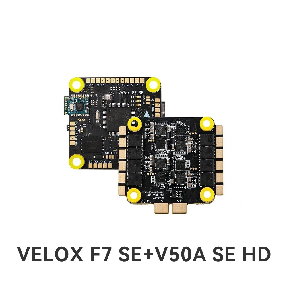 T-MOTOR T-HOBBY Velox F7 SE+V50A SE HD Stack Flight Controller FC + ESC for FPV Drone Freestyle
