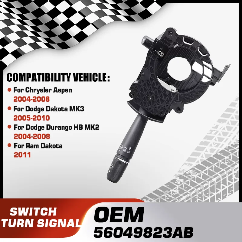 

Car Turn Signal Switch For Chrysler Aspen 2004-2008 Dodge Dakota MK3 2005-2010 Dodge Durango HB MK2 2004-2008 Ram Dakota 2011