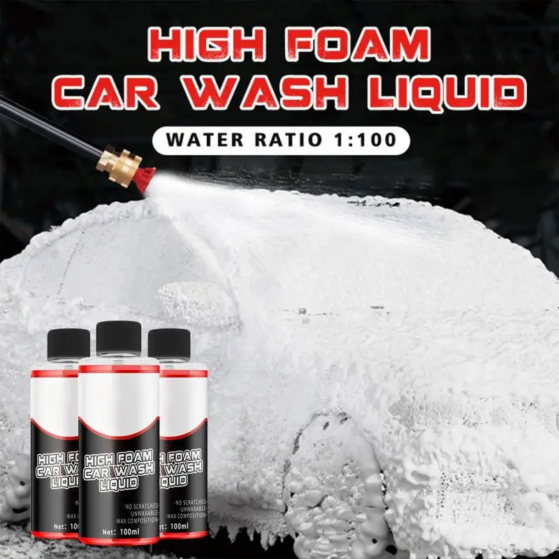 

Car Wash Cleaner Car Coating Agent Car Foam Cleaner 100ml Car Paint Cleaner Car Washing Liquid Automotive Cleaner For Polishing