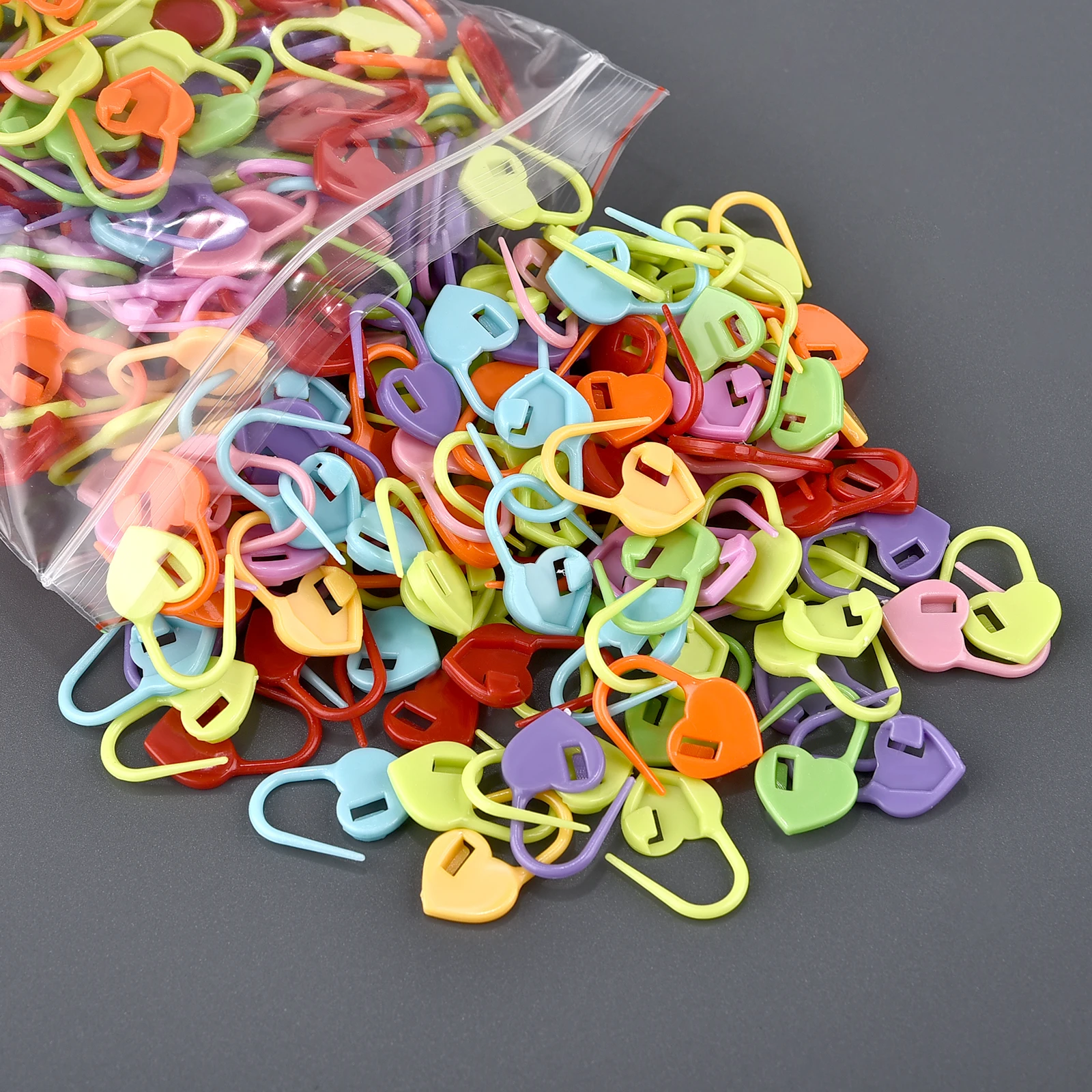 100-1000 stücke Mini Stricken Häkeln Locking Stich Marker Können Baby Grußkarte Kunststoff Marker Halter Nadel Clip Handwerk