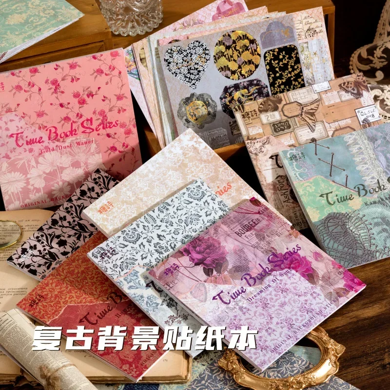 

20 Pcs Creative Art Background Paper Stickers Decorative Materials DIY Handbook Scrapbook Album Poster Diary Stationery Supplies