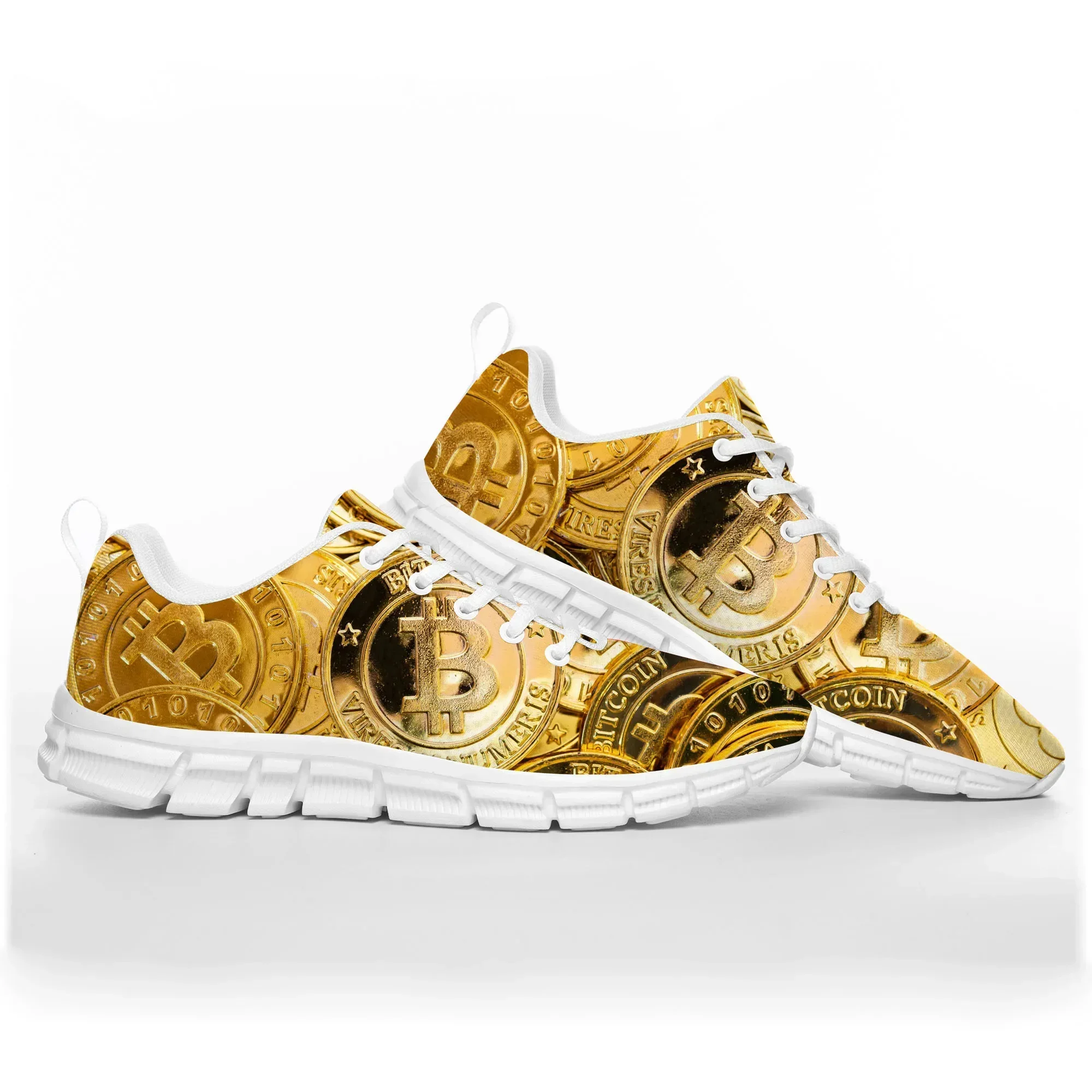 Bitcoin Cryptocurrency Miner BTC Coin Sports Shoes Mens Womens Comfortable Sneakers Custom High Quality Couple Shoe