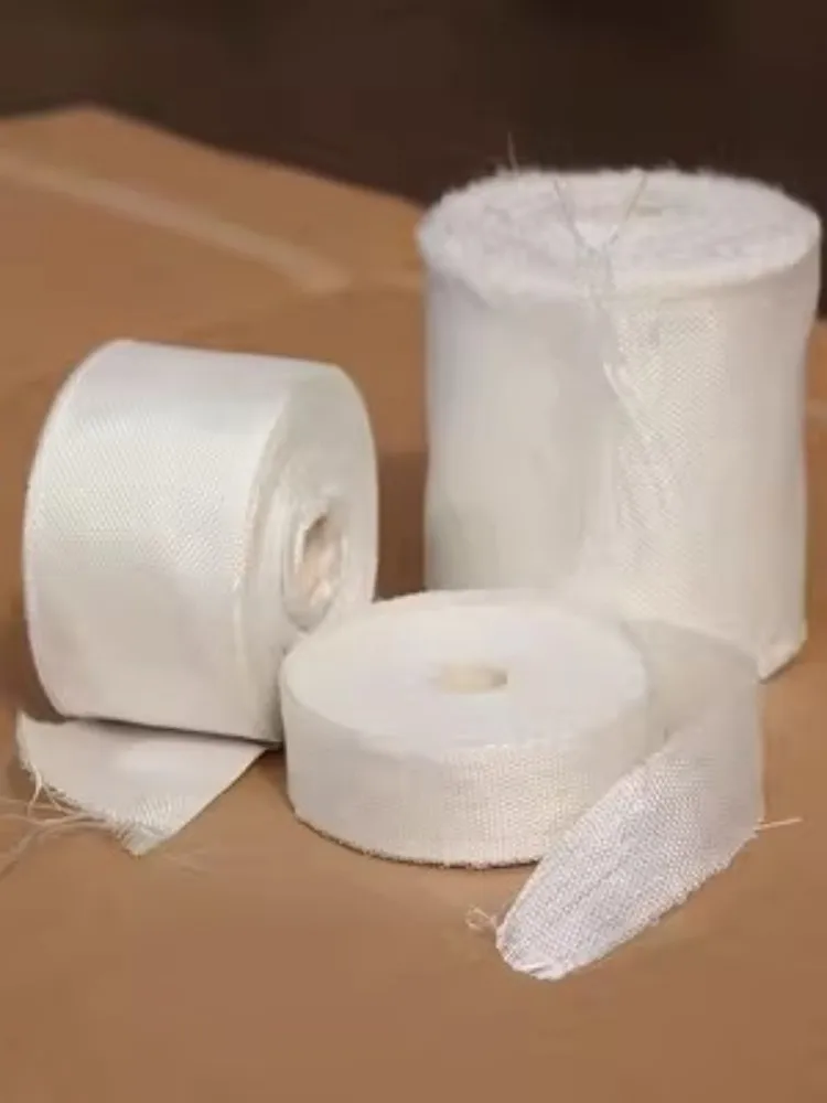 Picture 4: 1 Roll High-density Glass Fiber Cloth Fire and High Temperature Resistance Fiber Cloth Tape Household Industrial Accessories