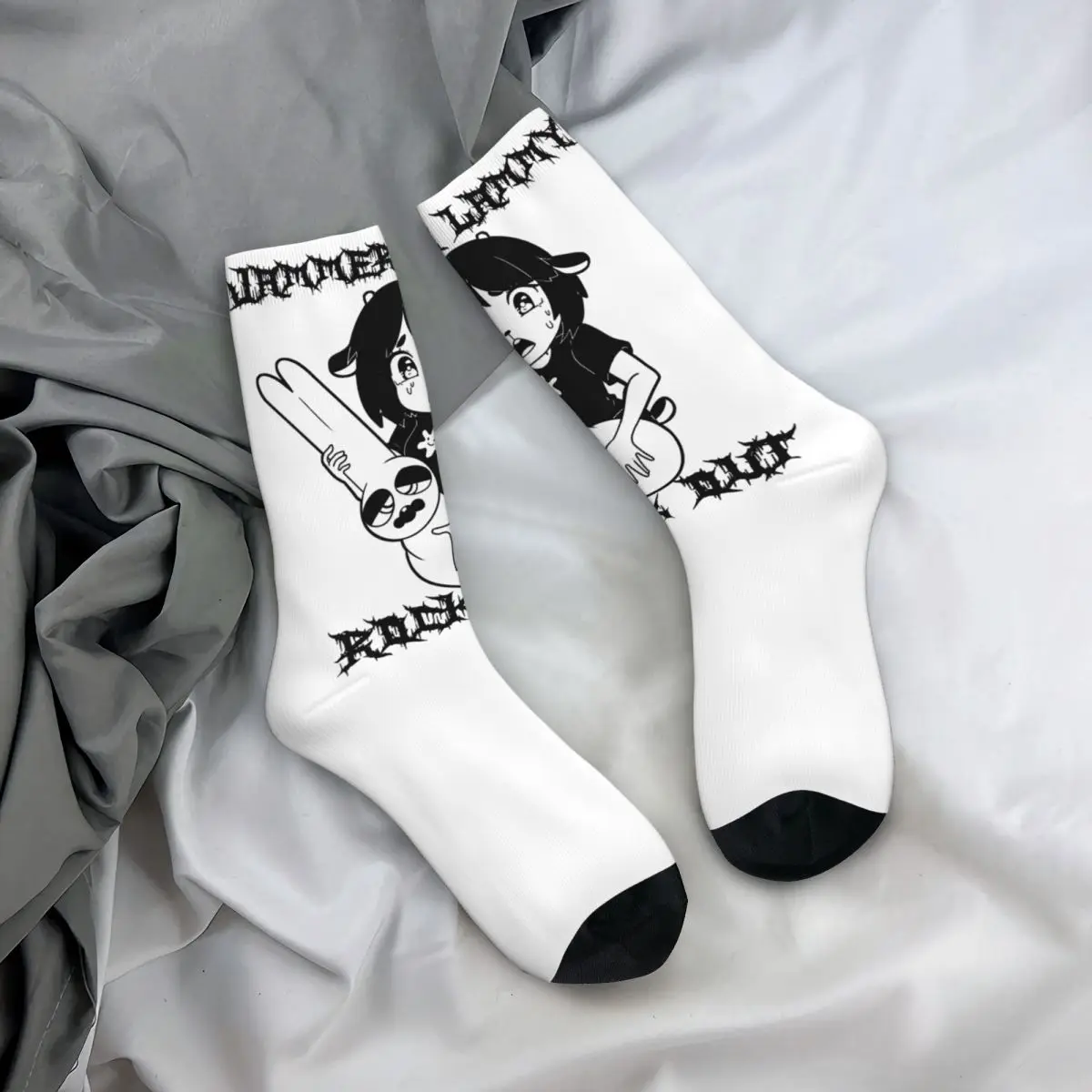 Happy Funny Men\'s Socks The Truth Retro Harajuku PaRappa The Rapper Rhythm Game Hip Hop Casual Crew Crazy Sock Gift Printed