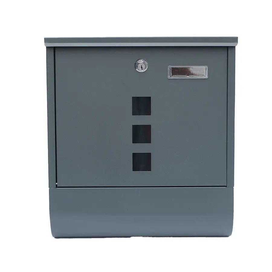 Grayish green Wall Mount Mailbox with Secure Key Lock for Residential  Cross-border Wall-mounted Copper Lock  Post Office Box