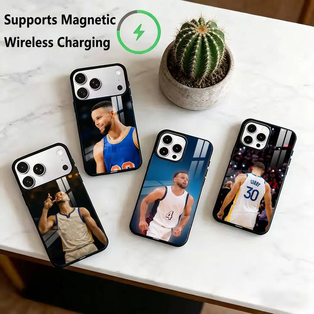 

Stephen Curry-Y Basketball Sports Phone Case For iPhone17,16,15,14,13,12,11 Plus,Pro Compatible with magnetic wireless charging
