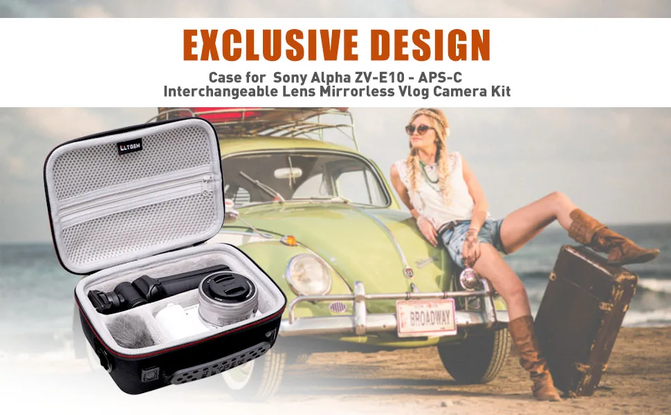 Custodia Rigida Da Viaggio Per Sony ZV-1, ZV-1F E ZV-1 II – Protezione Antigraffio Con Tasca Per Accessori – Per Vlogger - 3