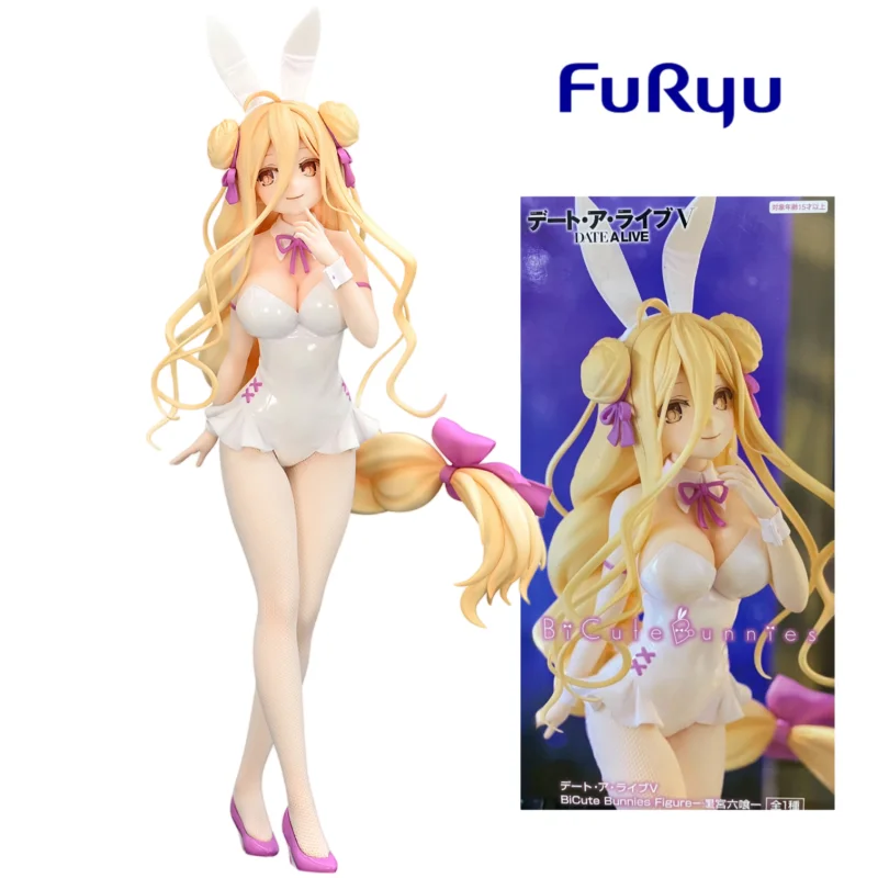 

В наличии оригинальная фигурка FuRyu BiCute Bunnies DATE A LIVE Hoshimiya Mukuro Bunny Girl, аниме-фигурка, модель, коллекция игрушек, подарки