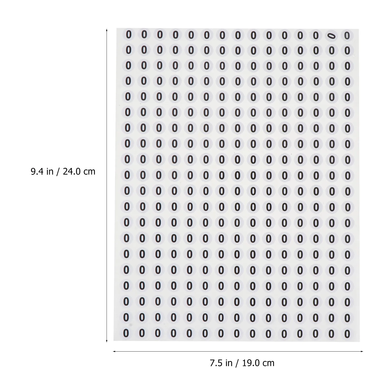 6000Pcs Round Number Stickers Practical Selfadhesive for Indoor Outdoor Home Room House Storage DIY Crafts