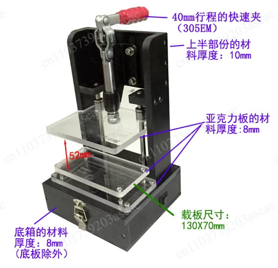 PCB Testing Jig PCBA Tester Embryo Frame Universal Test Frame Test Stand Circuit Board Detection Bracket Fixture 130x70MM