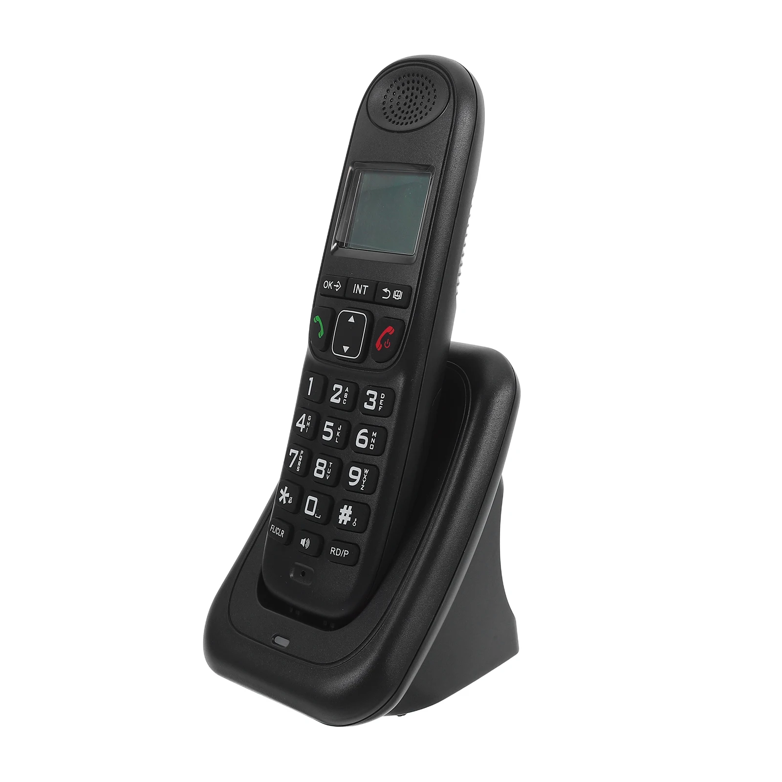 1 Set Cordless Phone For Office Home Use Wireless Handheld Telephone Big Lcd Display Clear Sound Digital Speakerphone Business