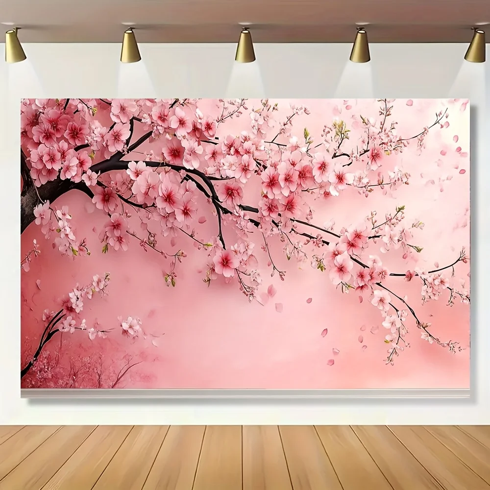 

1pc Blossom Tapestry - Elegant with Motif, Durable Suitable for Weddings, Quinceañera, Showers, Prom & Party Decorations