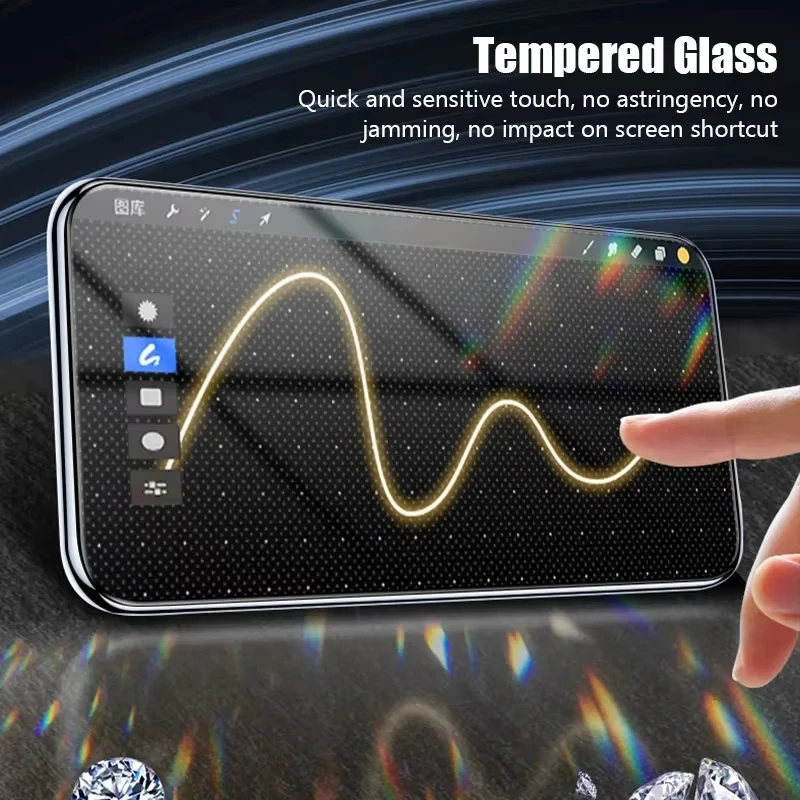 Screen Protector For Xiaomi Redmi Note 8 9 10 11 12 13 14 Pro 4G 5G Tempered Glass  10S 11S 12S Clear HD High Definition
