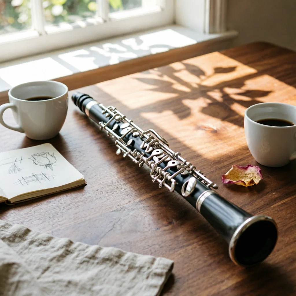 C Key Oboe Synthetic Wood Semi-Automatic Oboe Woodwind Instrument Professional Easy to Carry for Beginners, Practice, Rehearsal