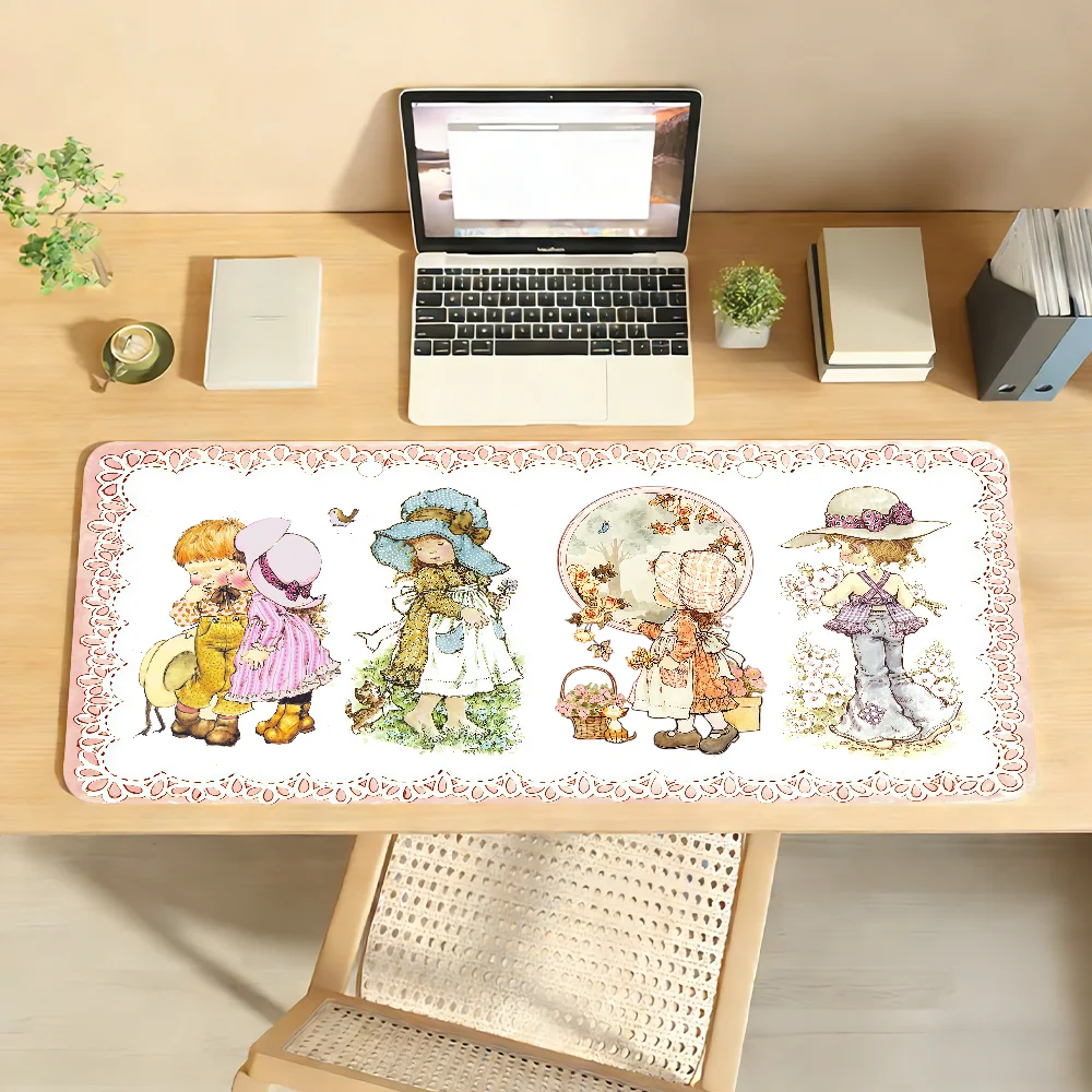 Art S-Sarah Kay Cartoon girl cute Mouse Pad For Office Gaming And Keyboards Non-Slip Large Waterproof