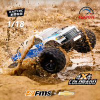 FMS EAZYRC 1/18 Colorado Brushless 2.4G RC 4WD High Speed Off Road Vehicle Model Speed 45 KM/H Remote Control Adult Toy