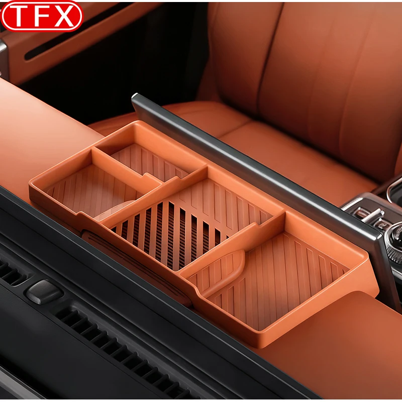 

For Jetour G700 2025 2026 Car Styling Silicone Storage Box Behind The Screen Central Control Dashboard Storage Box Accessories