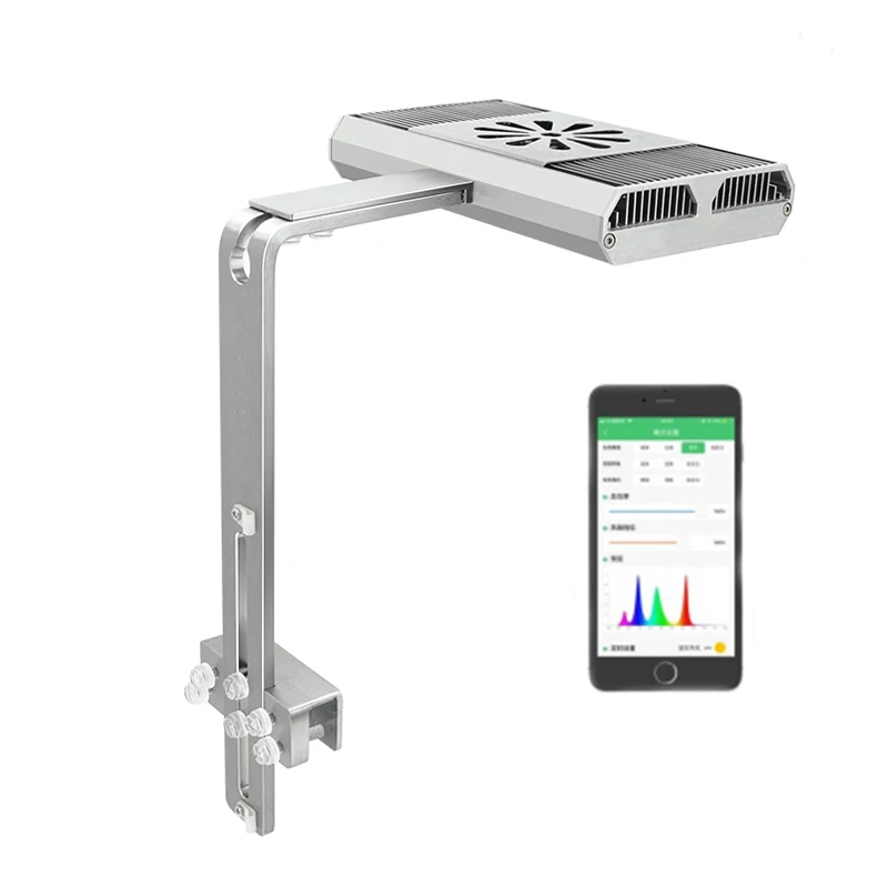 

Remote Wifi APP Control RGB 70W Aquarium Led Aquarium Clip Light Simulating Sunlight With 5 Modes for Plants and Fish