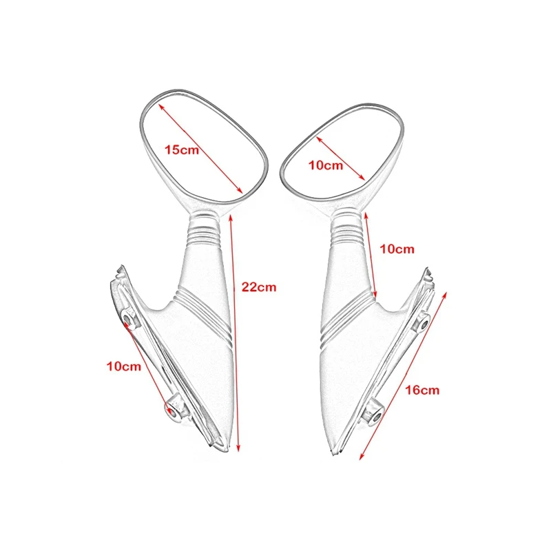 Lusterko wsteczne motocyklowe lewy i prawy boczne lusterka wsteczne dla Vespa X9 akcesoria