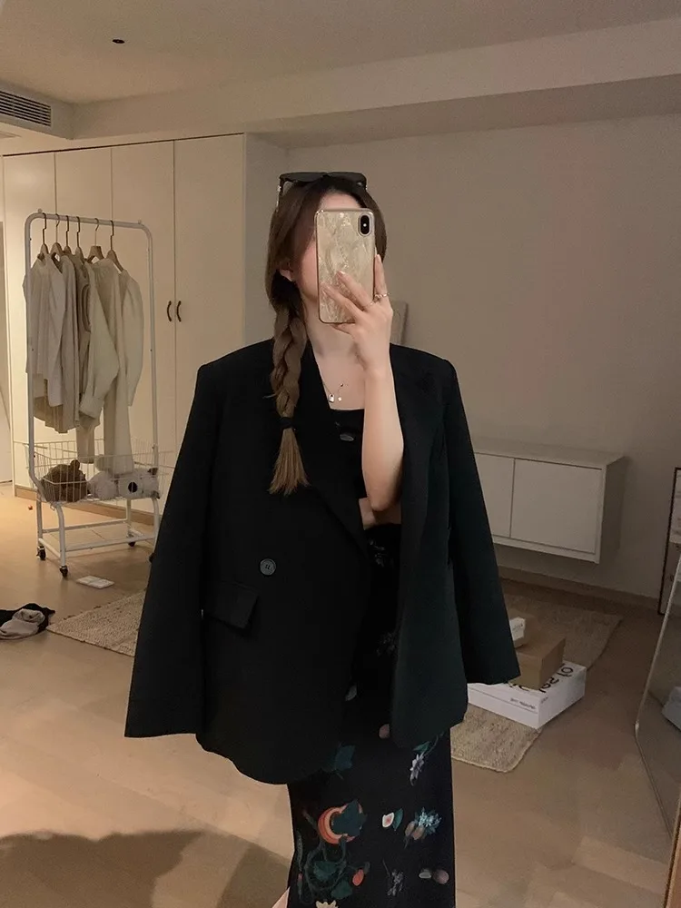 Cappotto corto da donna Nuovo in abiti esterni Giacca corta Donna Indietro Abbigliamento da lavoro Cappotti Stampati su misura Chiusura leggera Selvaggia