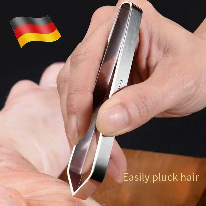 Stainless steel pig hair clipper tweezers for home use - thickened version for removing beards and fish bones