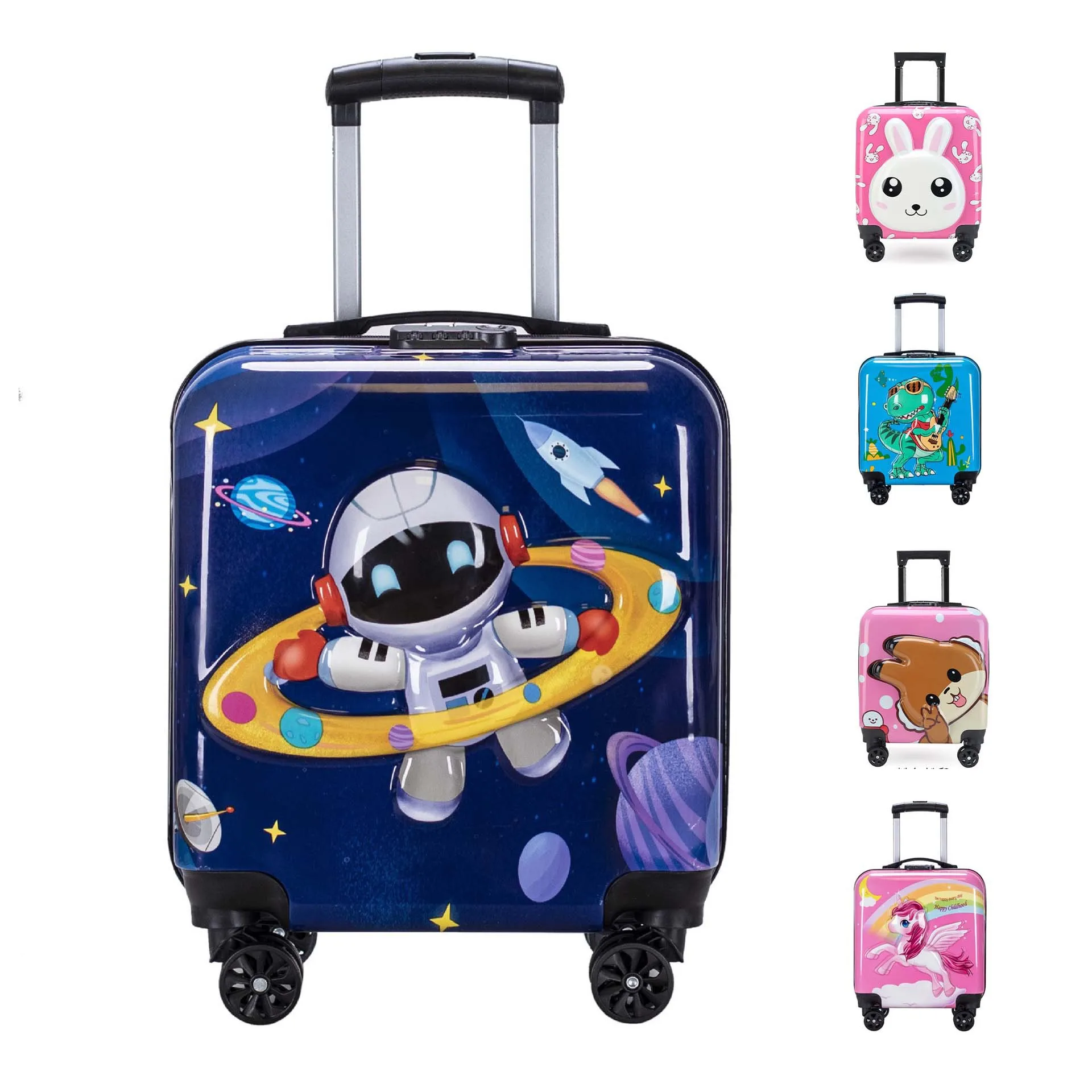 

Fashionable cartoon 18-inch children's suitcase protective cover, large-capacity combination lock trolley case cover, suitable f