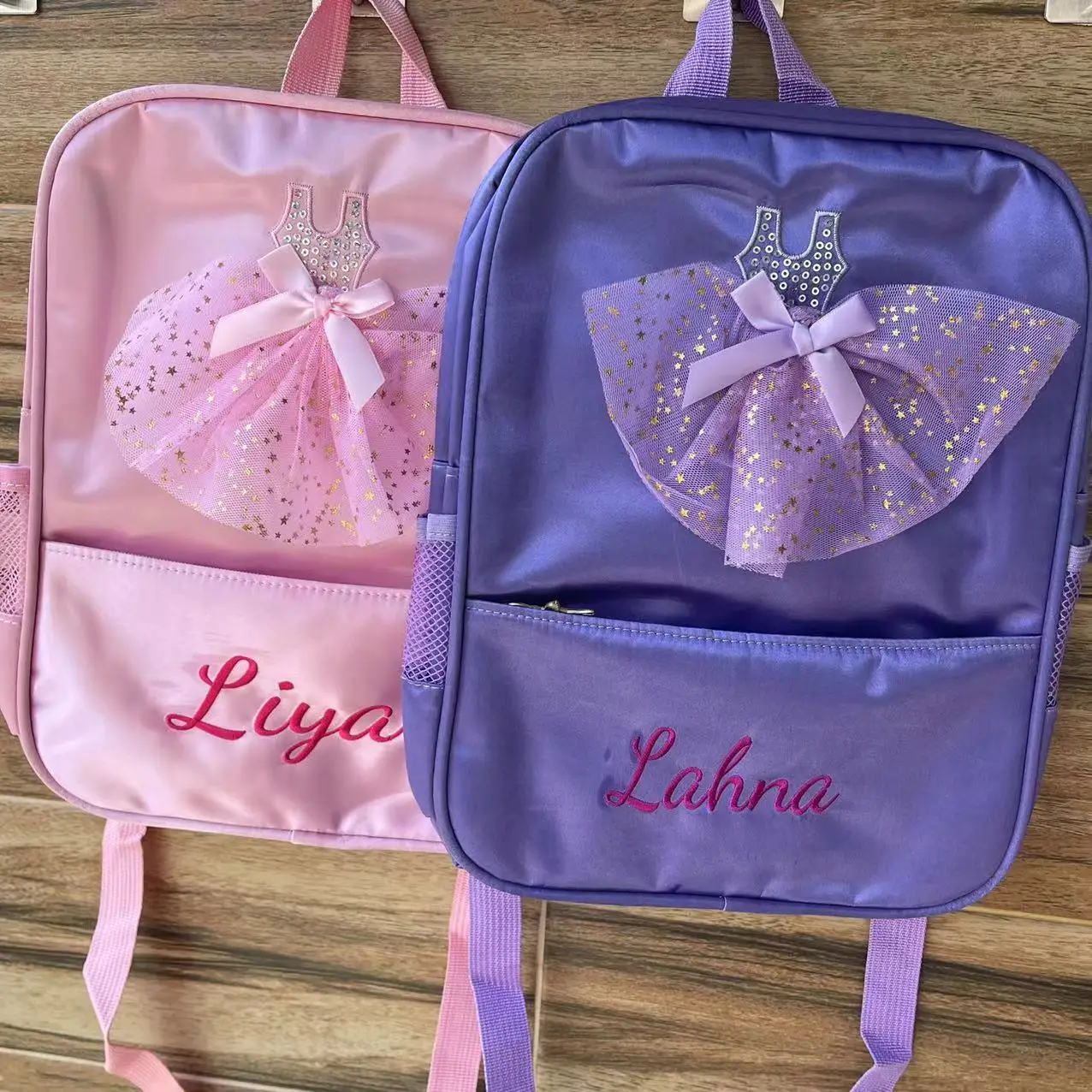 

Customized Name Kids Dance Bag New Children's Shoulder Dancing Backpack Personalized Princess Girls Ballet Bag Gift Backpacks