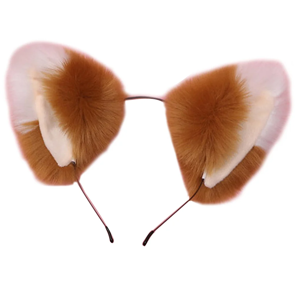 

Cat Ears Headbands Hair Decor Accessory Party Cosplay Animal Hairband Plush Female Miss Furry