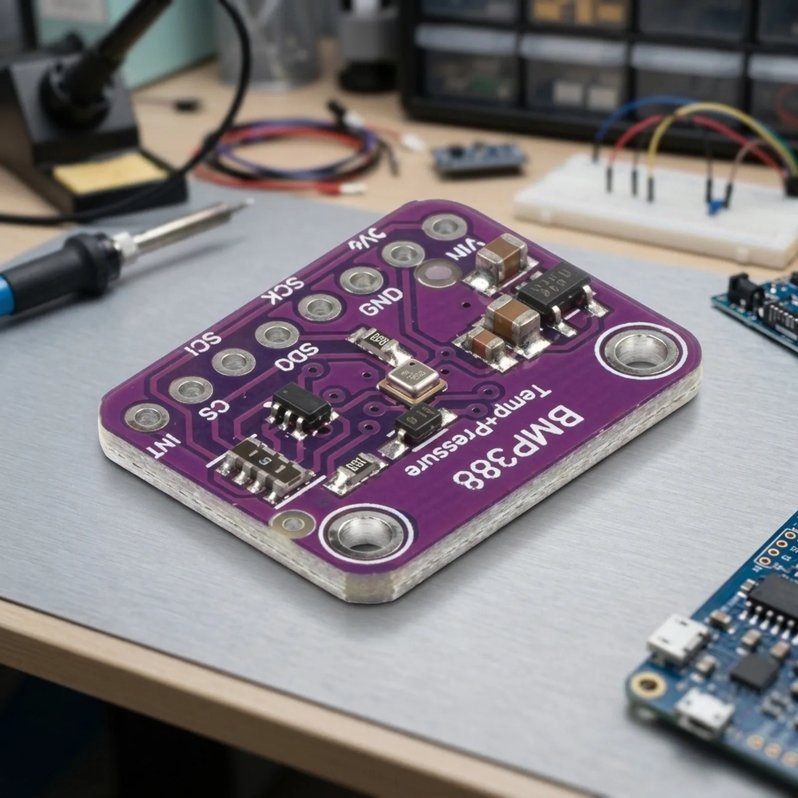 BMP388 BMP390 Digital Barometric Pressure Sensor I2C For SPI Interface High Accuracy Altitude Temperature For IoT DIY