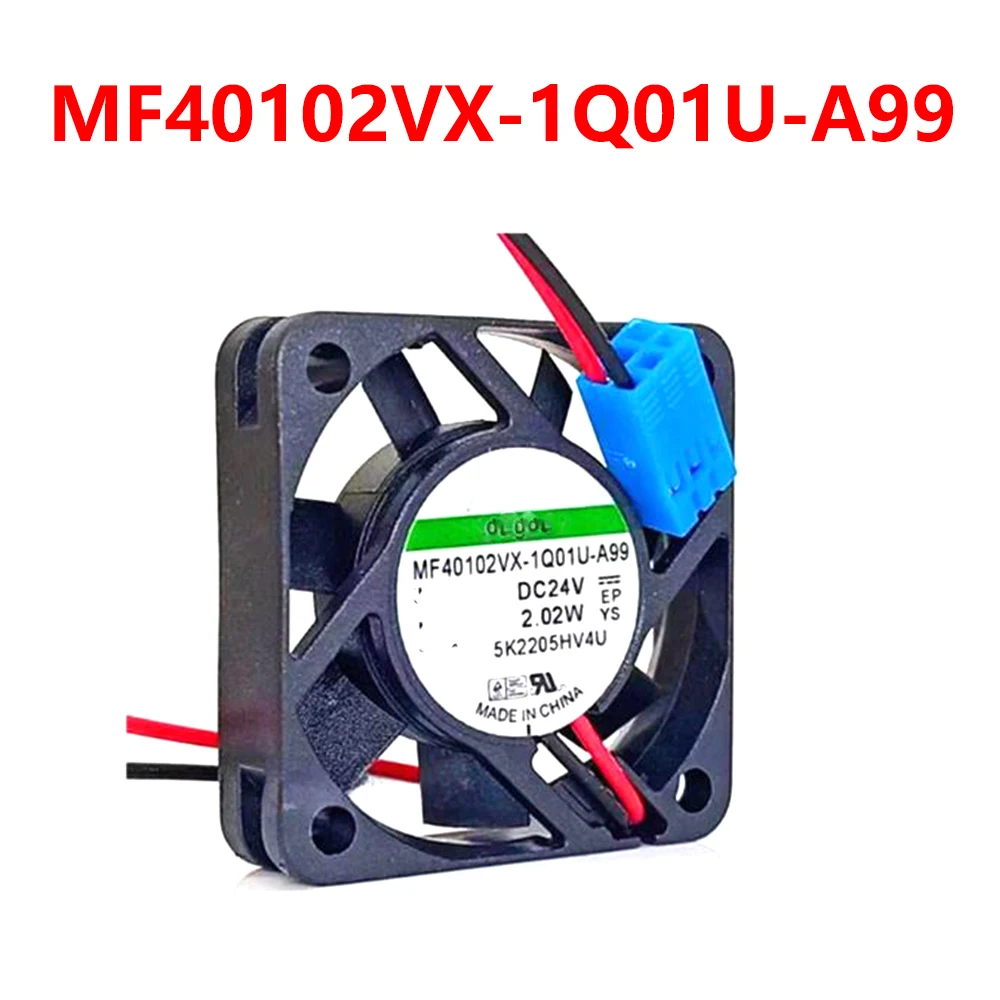 Cooling Fan MF40102VX-1Q01U-A99 DC24V 2.02W 4CM 2Lines New
