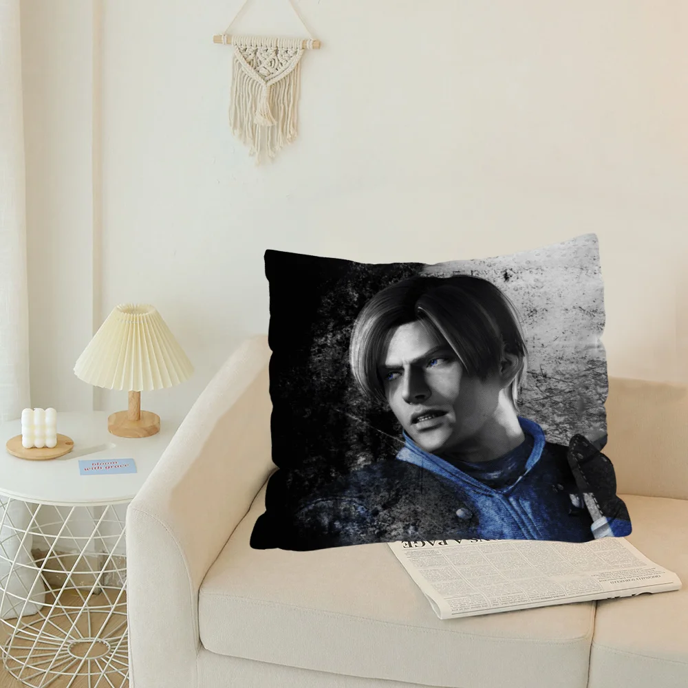 Sofa Luxury 45x45 Cushion Cover Pillow Cover Cover for Pillow Leon Kennedy Decorative Pillowcase Decor 40x40 Ornamental Pillows