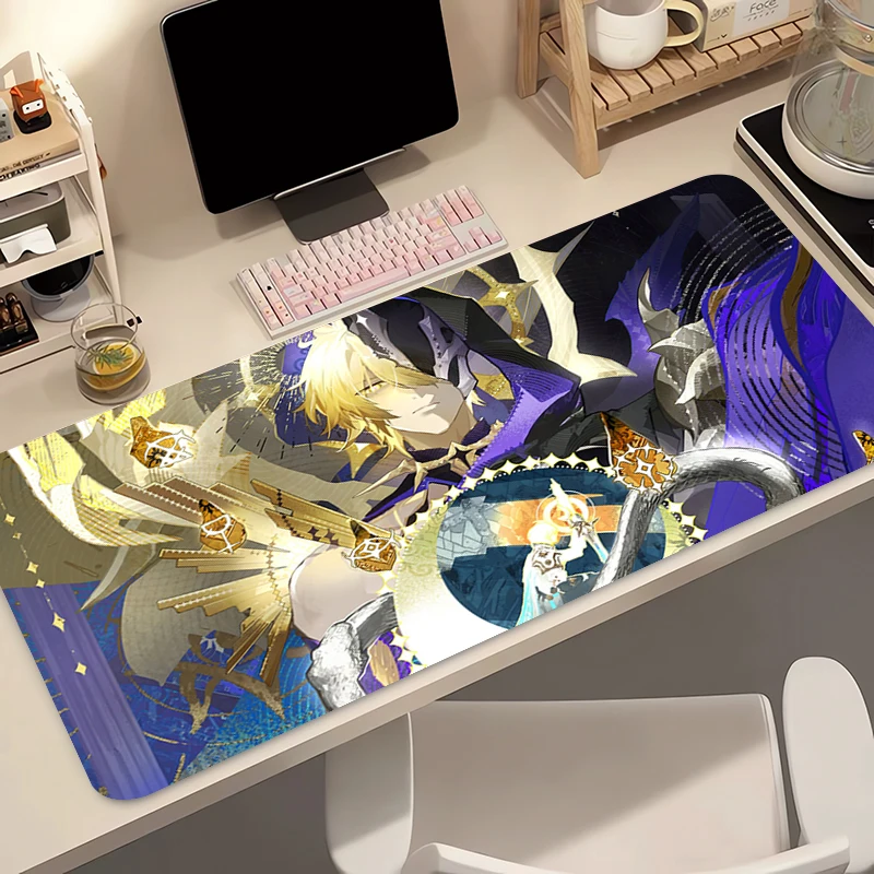 Mouse Pad Anime Gamer Tablet Varmilo Keyboard Pad Honkai Star Rail Phainon Extended Desk Mat Laptop Gaming Accessories Mousepad