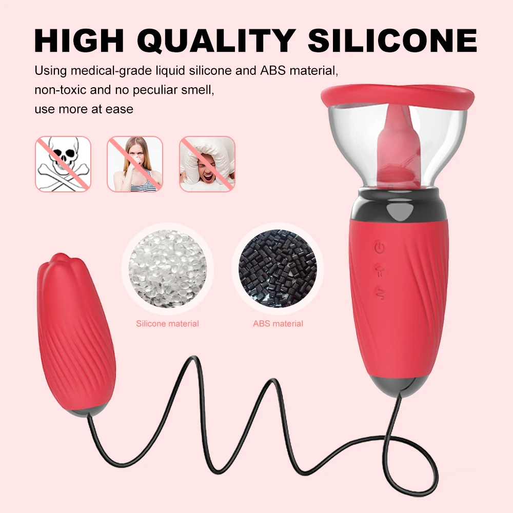 Tongue Vibrators for Women Clitoris Stimulation Sucking Vibrator Nipple Sucker Massage Female Masturbator Sex Toys for Adults 18