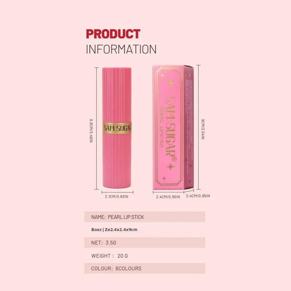 Batom metálico de longa duração, à prova d'água, brilhante, rosa, marrom, brilhante, pérola, brilho labial, maquiagem de luxo, cosméticos