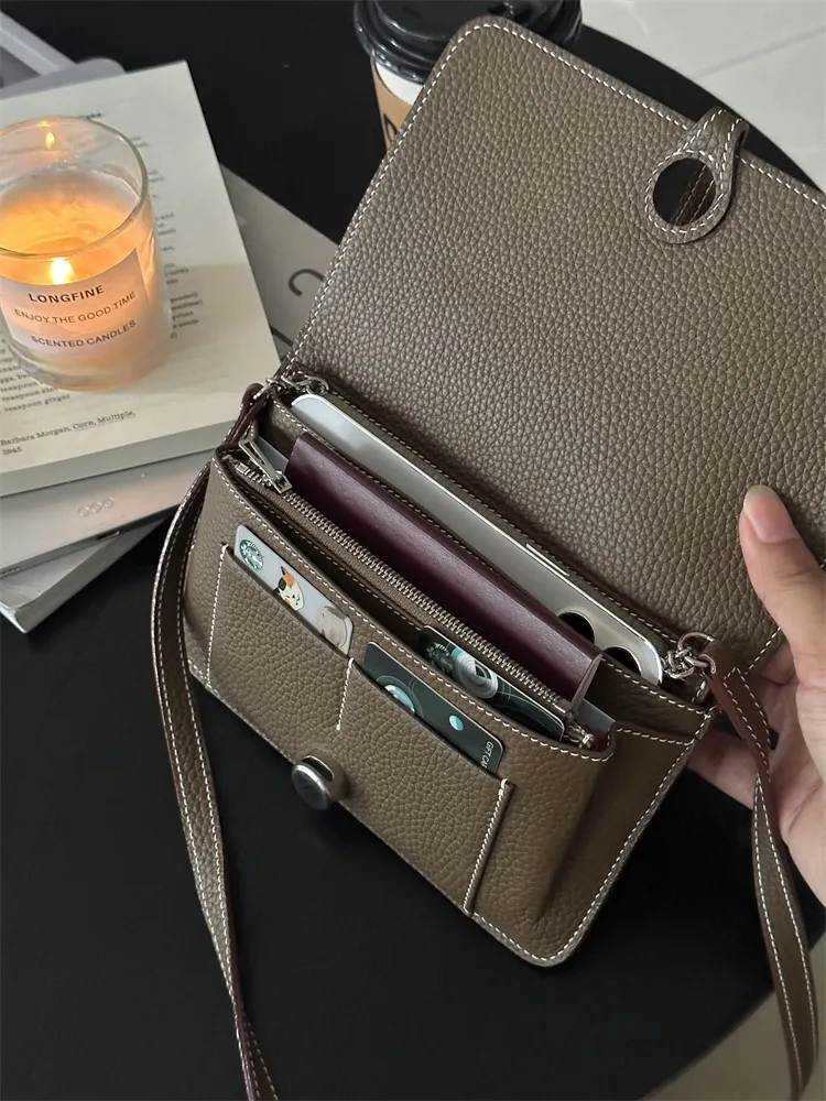 حقيبة كتف متعددة الوظائف من URJR MIEBZ، محفظة مريحة للنقود وجواز السفر، حجم صغير، أسلوب عصري، مناسبة للشباب، لون موحد #1