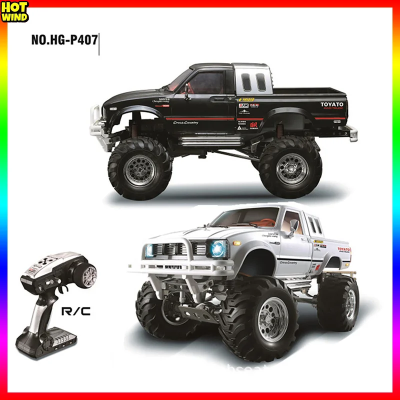 

Hengguan P407 Remote-controlled Car 1/10 Four-wheel Drive Pickup Truck Off-road Climbing Car Children's Gift Model Rc Cars Toy