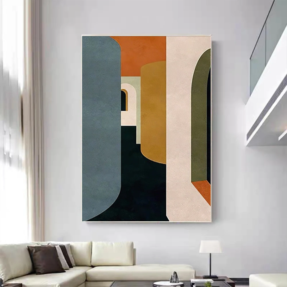 100% Hand Painted Joan Miro Oil Painting Famous Juan Miro Modern Abstract Art Paintings Surrealism Canvas Pictures Decor Wall