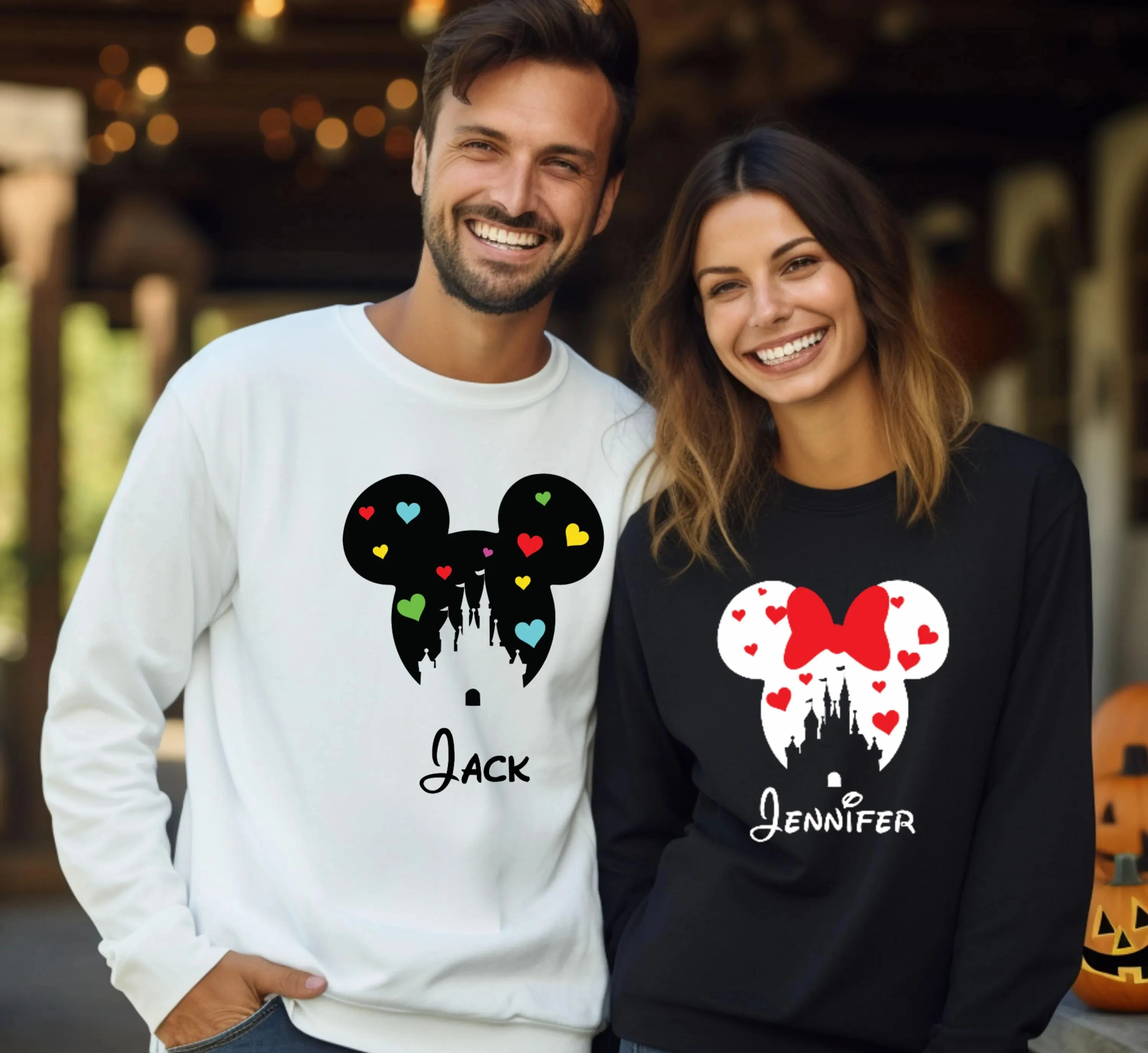 

Одинаковый свитер для пары Диснея, толстовка для пары с Микки и Минни, толстовка с капюшоном на день Святого Валентина, Диснейленд, поездка