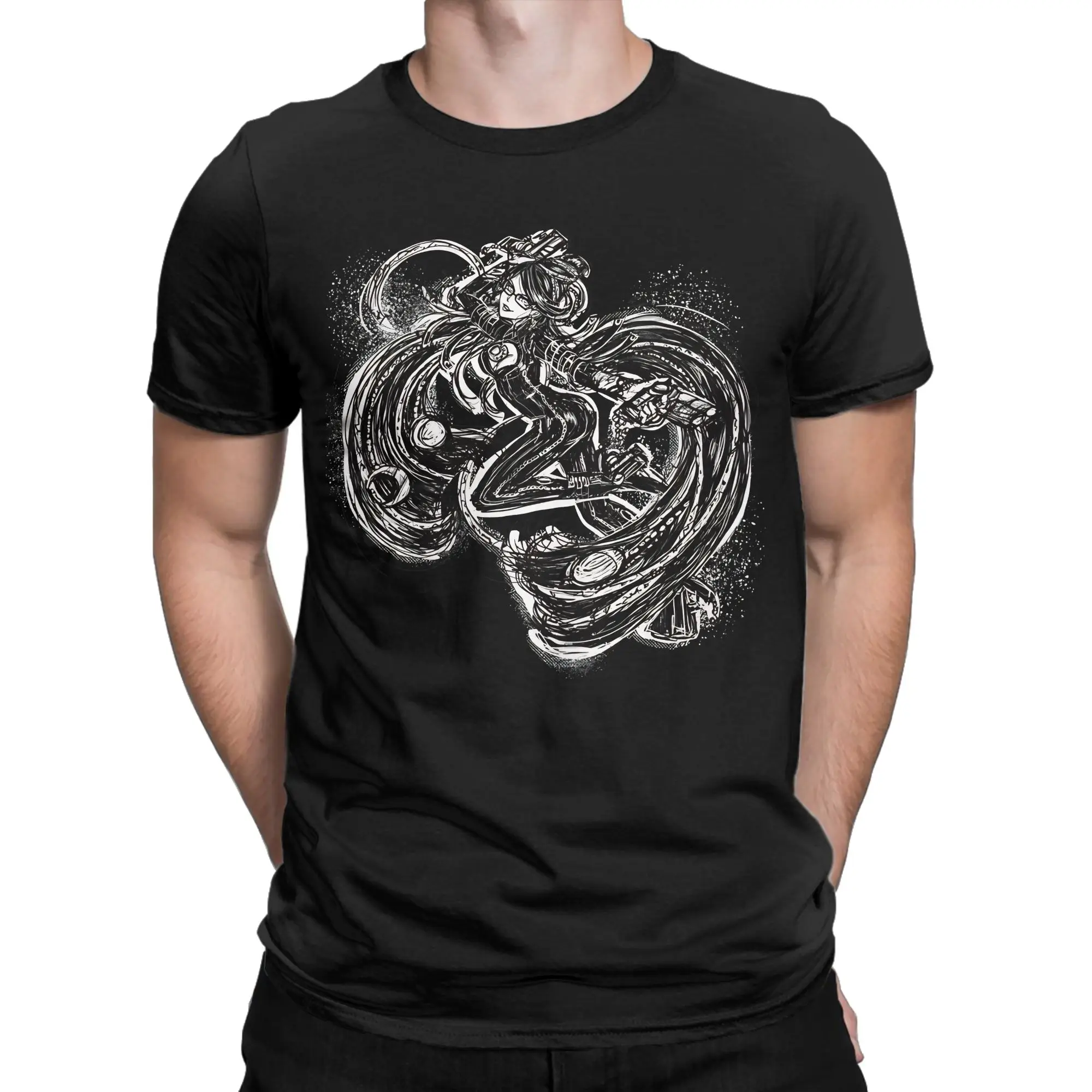 Special Present Action  Adventure Game Vintage Photograp Novelty 100% Cotton T-Shirt B-Bayonettaa Tops Tees For Men