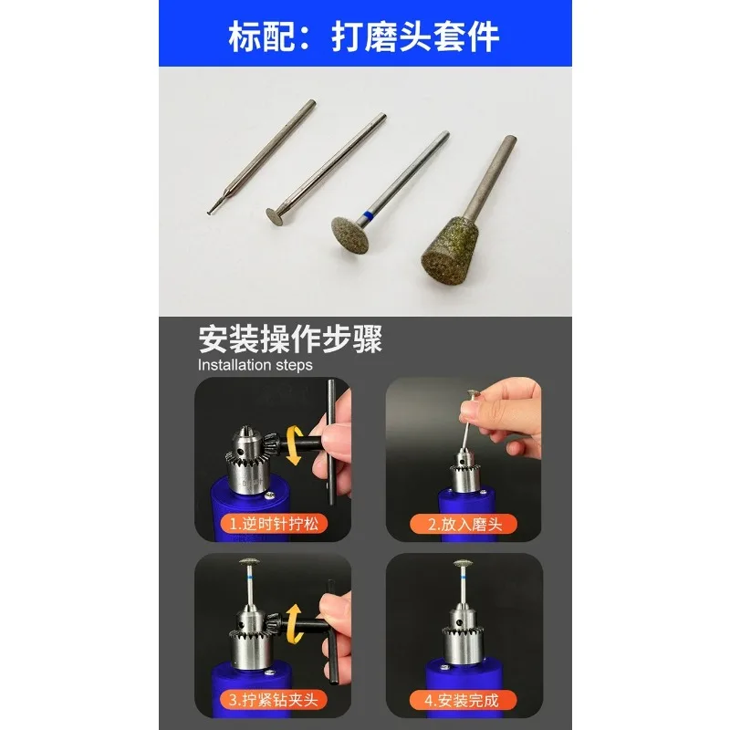 Nanjing Zero High Speed Multifunctional Electric Rotary Tool, Aluminum Alloy Handheld Grinder