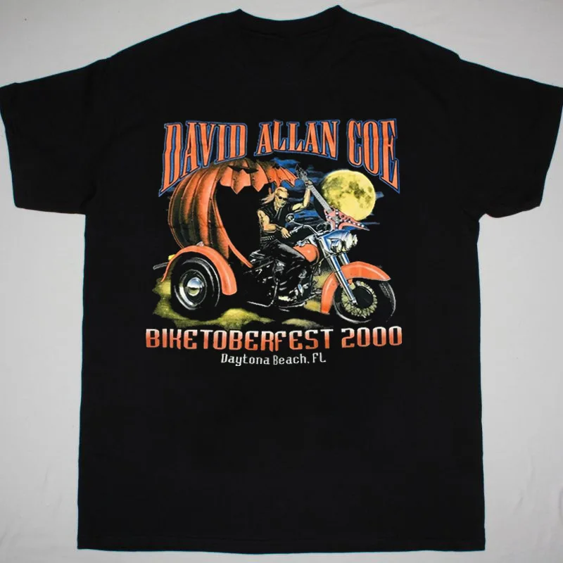 

David Allan Coe Biketoberfest 2000 Black Unisex T-Shirt S To 5XL TT486