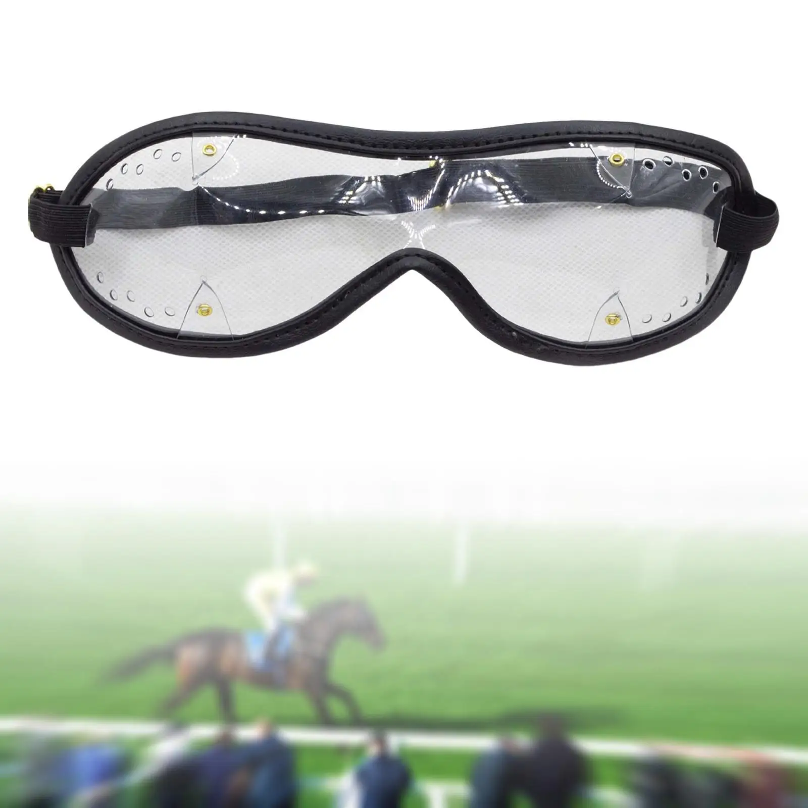 Skydiver Goggles Horse Racing Windproof Glasses Soft Comfortable Eye Protection with Adjustable Strap for Ski Skating Hiking