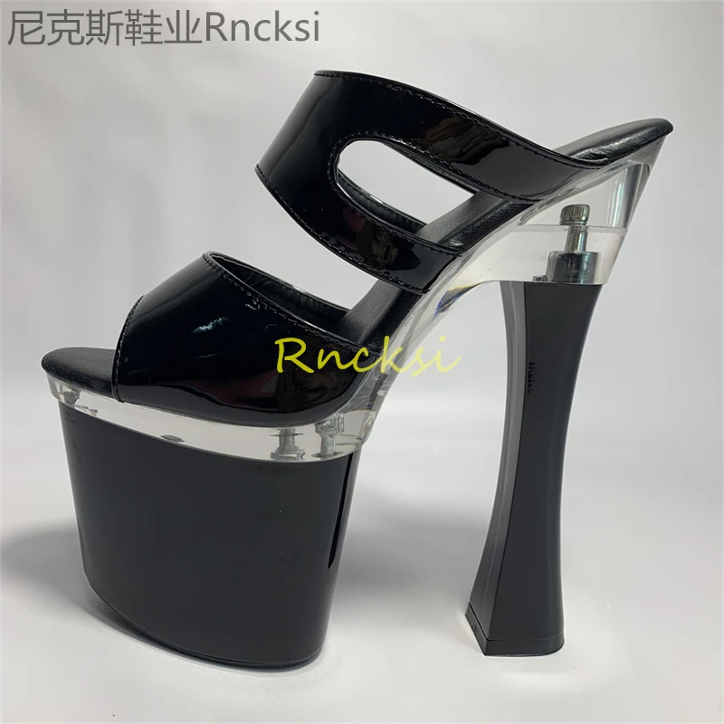 20cm New summer thick heel sandals women\'s high heels with sandals new