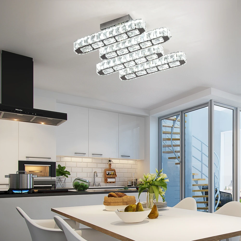 Moderne Decke Lampe Luxus Kristall Led Kronleuchter Nordic Wohnkultur Beleuchtung Glanz Wohnzimmer Esszimmer Schlafzimmer Lumin Leuchte – Detail 8