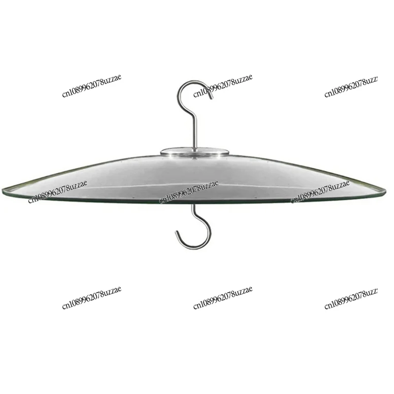 Glass Squirrel Baffle for Bird Feeders Pole - Shepherd Hooks/Post Hanging - Clear 13Inch Large Weather Guard Durable Easy T